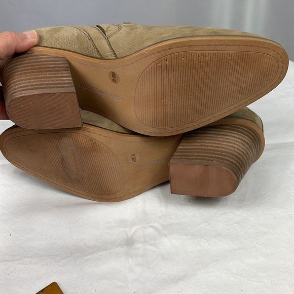 Lucky Brand Vennia Dune Ankle Booties Boots Chunky Cowboy Heel Size 10 - Picture 11 of 14